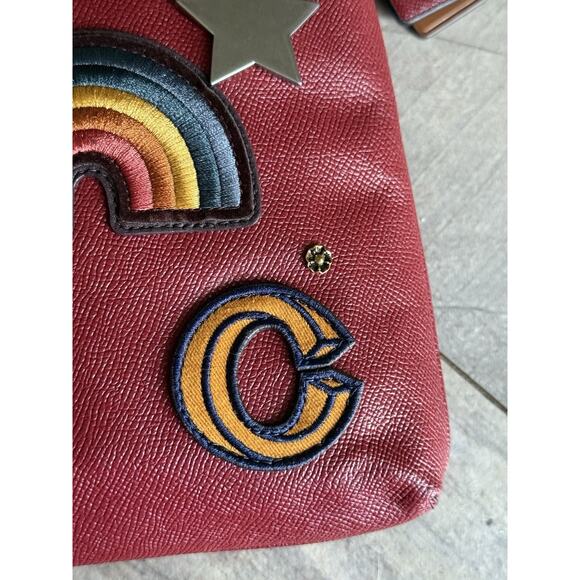 Coach Kitt Crossbody bag grained leather, CC526, Cherry - Picture 4 of 15